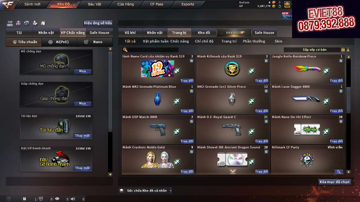 shop acc cf uy tin gia re